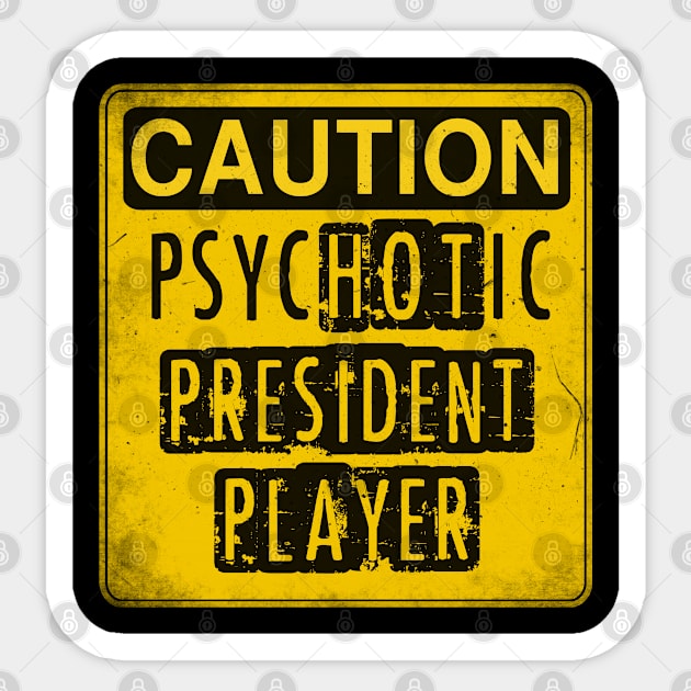 President card game player. Perfect present for mother dad friend him or her Sticker by SerenityByAlex